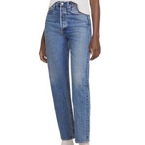 Agolde 90's Pinch Waist High Rise Straight Leg Jeans